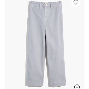 NWT Madewell Slim Emmet Wide Leg Crop Pants